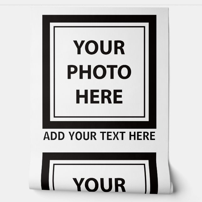 Foto hochladen und Text hinzufügen - Anpassen Tapete (Abrollen)