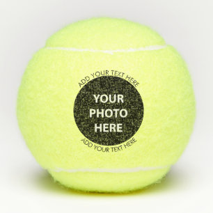 Foto hochladen und Text hinzufügen - Anpassen Tennisbälle