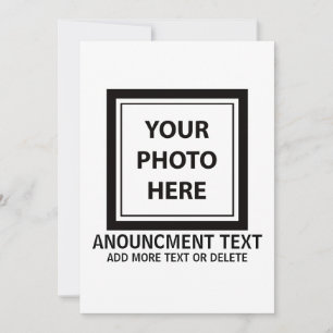 Foto hochladen und Text hinzufügen - Einfach anpas Ankündigung