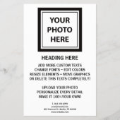 Foto hochladen und Text hinzufügen - Einfach anpas Flyer (Vorne)