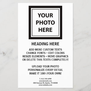 Foto hochladen und Text hinzufügen - Einfach anpas Flyer