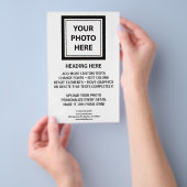 Foto hochladen und Text hinzufügen - Einfach anpas Flyer (Handgriff)