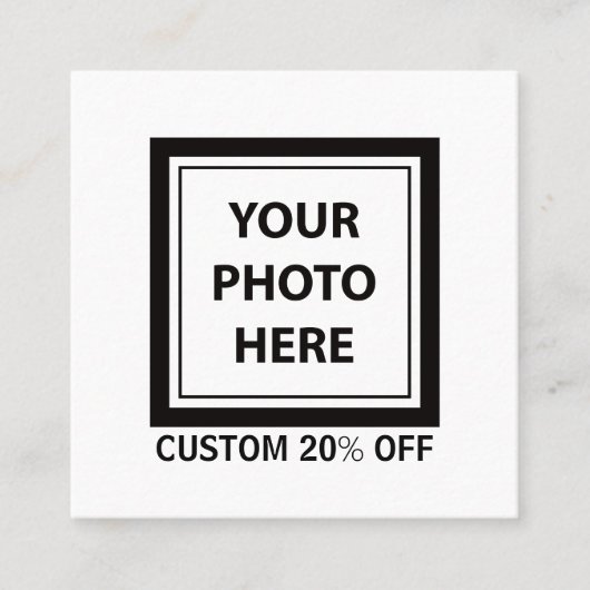 Foto hochladen und Text hinzufügen - Einfach anpas Rabattkarte (Vorderseite)