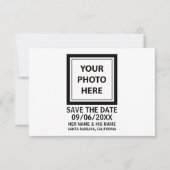 Foto hochladen und Text hinzufügen - Einfach Save The Date (Vorderseite)