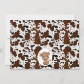 Foto Hochlandkuh Kuh Druck 1. Geburtstag Einladung (Rückseite)