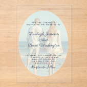 Foto Hochzeit Acryleinladungen (Vorderseite)
