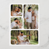 Foto Hochzeit auf der Messe Folieneinladung (Rückseite)