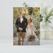 Foto Hochzeit dank Karte (Stehend Vorderseite)