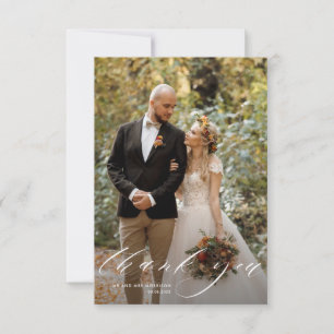 Foto Hochzeit dank Karte