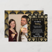 Foto-Hochzeit danken Ihnen, Party der Dankeskarte (Vorne/Hinten)