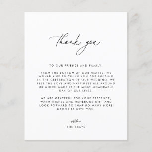 Foto Hochzeit Dankeschön-Karte