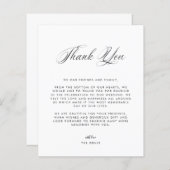 Foto Hochzeit Dankeschön-Karte (Vorne/Hinten)