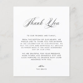 Foto Hochzeit Dankeschön-Karte