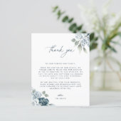 Foto Hochzeit Dankeschön-Karte (Stehend Vorderseite)