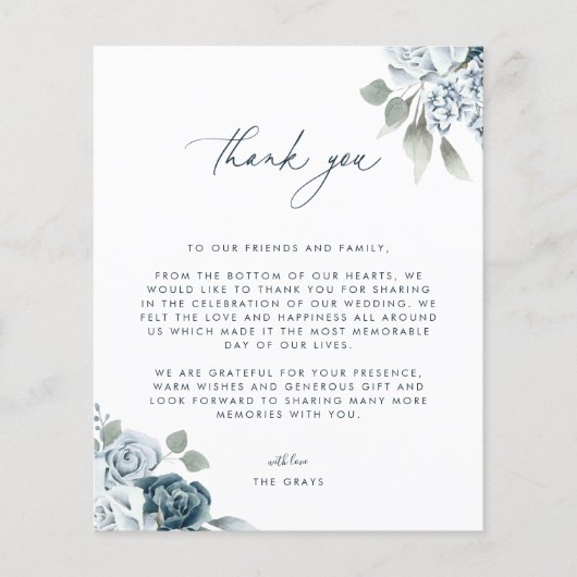 Foto Hochzeit Dankeschön-Karte (Vorderseite)
