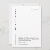 Foto Hochzeit Dankeschön-Karte | Boho Arch Foto Dankeskarte (Rückseite)