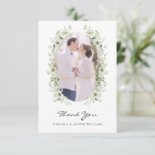 Foto Hochzeit Dankeschön-Karte Dankeskarte (Stehend Vorderseite)