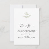 Foto Hochzeit Dankeschön-Karte Dankeskarte (Rückseite)