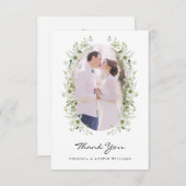 Foto Hochzeit Dankeschön-Karte Dankeskarte (Vorne/Hinten)