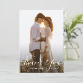 Foto Hochzeit Dankeschön-Karte Dankeskarte (Stehend Vorderseite)