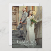 Foto Hochzeit Dankeschön-Karte Dankeskarte (Vorderseite)