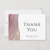 Foto Hochzeit Dankeschön-Karte Dankeskarte (Vorderseite)