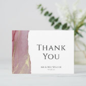 Foto Hochzeit Dankeschön-Karte Dankeskarte (Stehend Vorderseite)