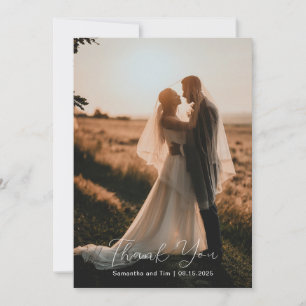 Foto Hochzeit Dankeschön-Karte Dankeskarte