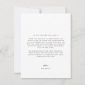 Foto Hochzeit Dankeschön-Karte Einladung (Rückseite)