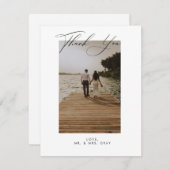 Foto Hochzeit Dankeschön-Karte Einladung (Vorne/Hinten)