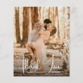 Foto Hochzeit Dankeschön-Karte Flyer (Vorne)