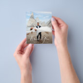 Foto Hochzeit Dankeschön-Karte Flyer (Gruppe)