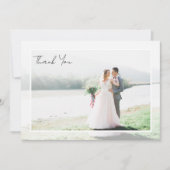 Foto-Hochzeit Dankeskarte (Vorderseite)