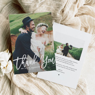 Foto-Hochzeit Dankeskarte