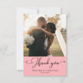 Foto Hochzeit Dankeskarte (Vorderseite)