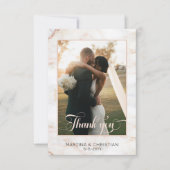 Foto Hochzeit Dankeskarte (Vorderseite)