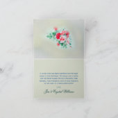 Foto-Hochzeit der Aqua-Gewohnheits-4 danken Ihnen Dankeskarte (Innenseite)