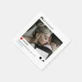 Foto-Hochzeit der Social Media Post Serviette (Ecke)