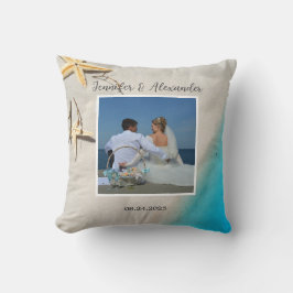 Foto Hochzeit der Strandbäume Kissen