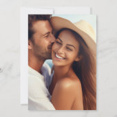 Foto-Hochzeit des klassischen Blumentraumes Einladung (Rückseite)