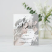 Foto Hochzeit Einfach Elegant (Stehend Vorderseite)