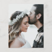 Foto Hochzeit Einfach Elegant (Rückseite)