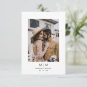 Foto Hochzeit Einladung (Stehend Vorderseite)