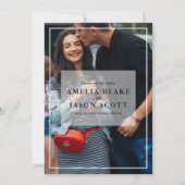 Foto Hochzeit Einladung (Vorderseite)