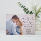 Foto-Hochzeit Einladung (Stehend Vorderseite)