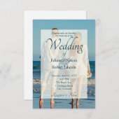 Foto Hochzeit Einladung (Vorne/Hinten)