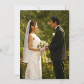Foto-Hochzeit Einladung (Rückseite)