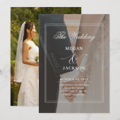 Foto-Hochzeit Einladung (Vorne/Hinten)