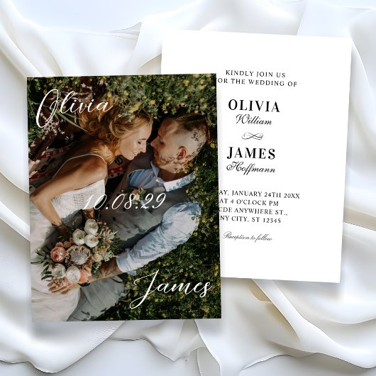 Foto Hochzeit Einladung