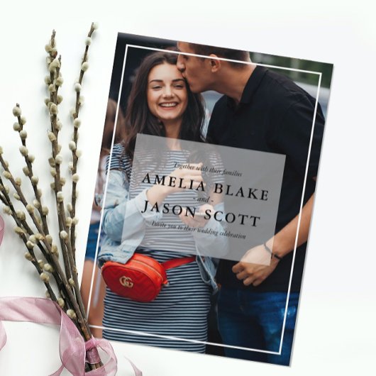 Foto Hochzeit Einladung